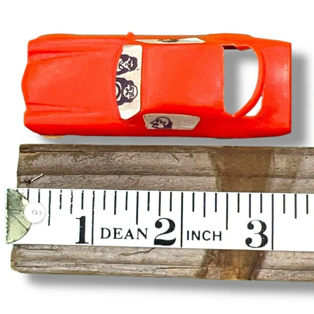 Vintage Red Plastic Toy Car with Driver Decals‎